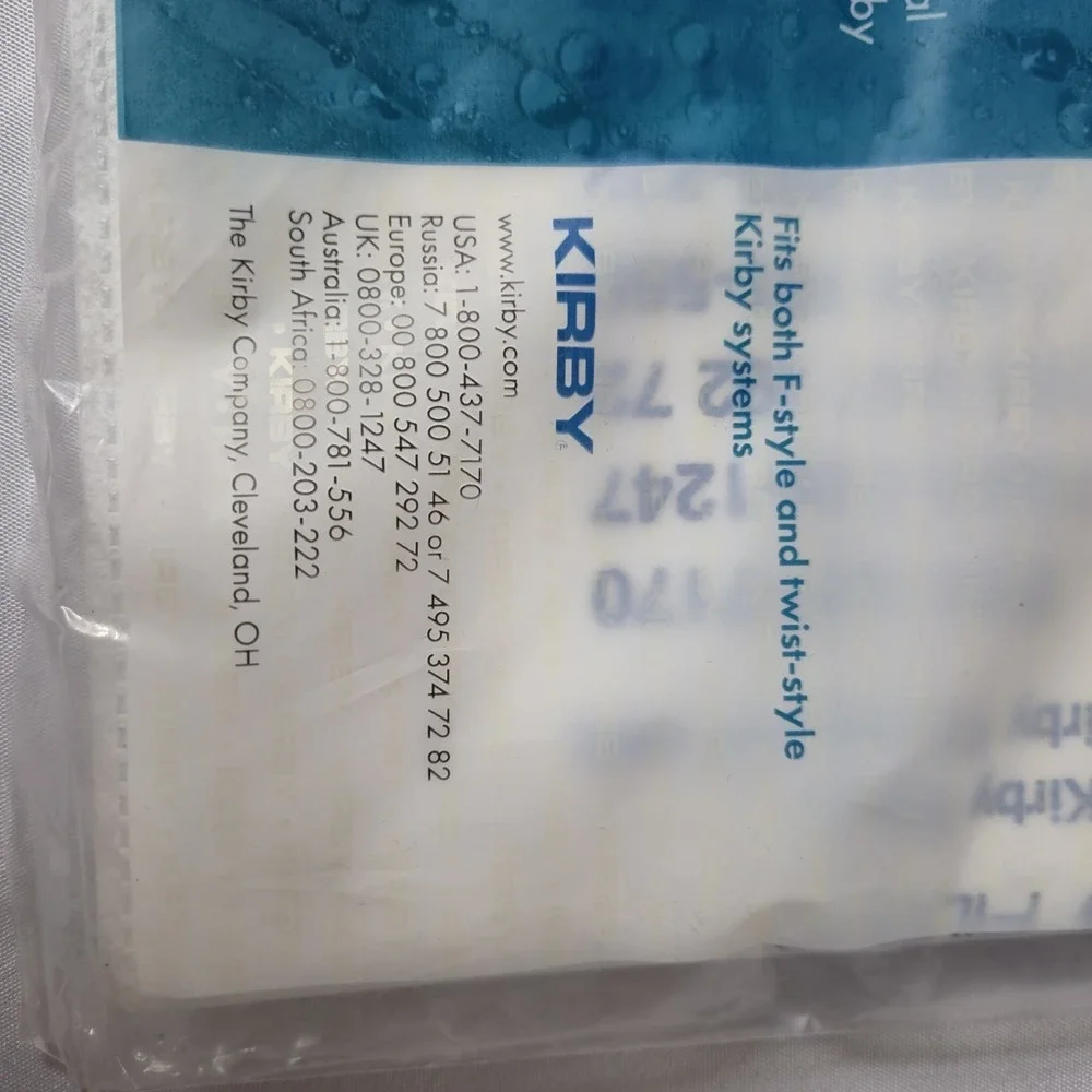 Kirby Micron Magic Filter Bags 2-Pk (4 Bags) for F-Style & Twist Style 205811